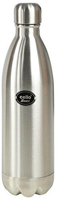 cello 1000 ml Steel Flask(Pack of 1, Steel/Chrome)