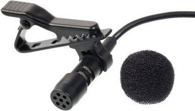 menaso Microphone 3.5mm External Microphone With Collar Clip On Noise Cancelling Mic Compatible with all Smart Phones Microphone