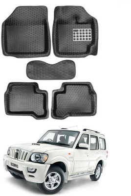 MATIES PVC 5D Mat For  Mahindra Scorpio(Black)