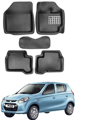 MATIES PVC 5D Mat For  Maruti Suzuki Alto(Black)