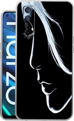 mobom Back Cover for Realme Narzo 20 Pro(Black, White, Dual Protection, Silicon, Pack of: 1)