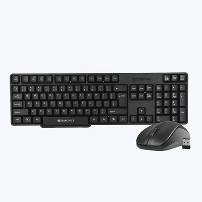 ZEBRONICS Zeb- Companion 107 Combo Set(Black)