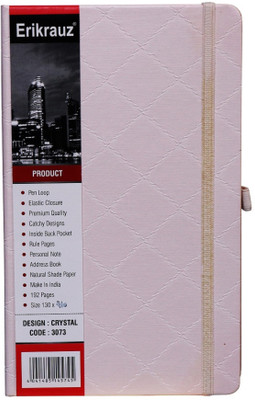 ERIKRAUZ ELASTIC CLOSURE PREMIUM NOTEBOOK A5 A5 Diary Single ruled 192 Pages(Cream)