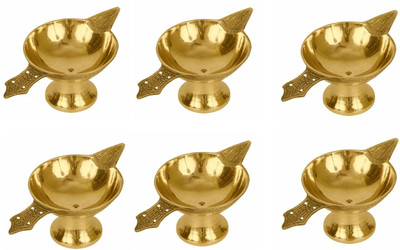 De-Ultimate Pack Of 6 pcs Pure Brass ( 2 no ) Akhand Laxmi Deepak Pital Diya /Deepak for Arti Puja / Worship/Spirtual/Religion and Devotion Brass (Pack of 6) Table Diya(Height: 1.18 inch) De-Ultimate Pack Of 6 pcs Pure Brass ( 2 no ) Akhand Laxmi Deepak Pital Diya /Deepak for Arti Puja / Worship/Spirtual/Religion and Devotion Brass (Pack of 6) Table Diya(Height: 1.18 inch)