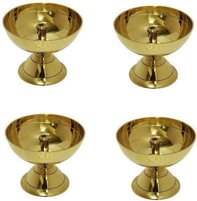 De-Ultimate Set of 4 Pcs Classic Round ( No 1 Small Size ) Pure Brass Paro Pyali Table Diya Designed Deepak Puja Diya Puja / Worship/Spirtual/Religion and Devotion Brass (Pack of 4) Table Diya(Height: 1.3 inch) De-Ultimate Set of 4 Pcs Classic Round ( No 1 Small Size ) Pure Brass Paro Pyali Table Diya Designed Deepak Puja Diya Puja / Worship/Spirtual/Religion and Devotion Brass (Pack of 4) Table Diya(Height: 1.3 inch)