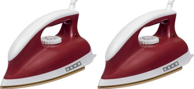 USHA Goliath GO1200WG pack of 2 1200 W Dry Iron(Maroon)