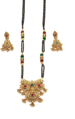 N P FASHION Alloy Gold-plated Gold Jewellery Set(Pack of 1)