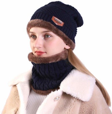 Relieco Solid Ultra Soft Woolen Beanie Cap Cap