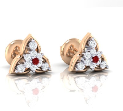 Diamtrendz Jewels Rose Gold 14kt Diamond Stud Earring