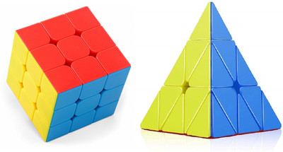 SM Exports 3x3x3 Triangle P Cube 2 Pieces(2 Pieces)