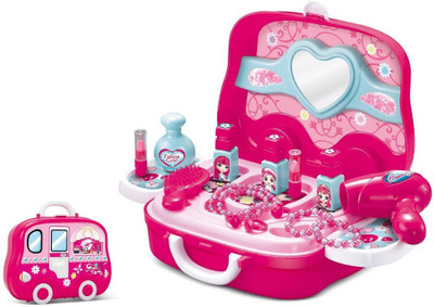 Jugutoz Branded Children Beauty Makeup Kit Pretend Play Cosmetic Set Toy Kids Role Games Tools Accessories.Beauty set for kids