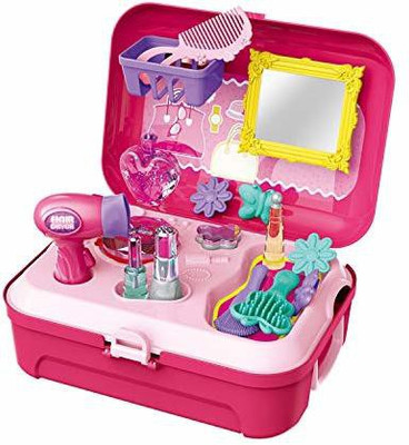 xenith Beauty Makeup Kit for Kids Vanity Case Dress Up Toys Travel