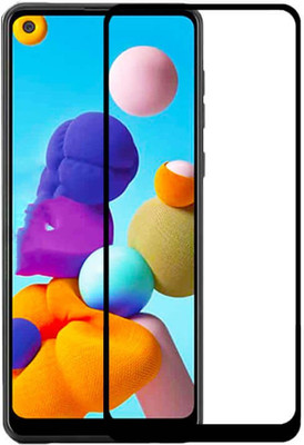 Casesily Edge To Edge Tempered Glass for Samsung A21S Shatter Proof Gorilla Glass(Pack of 1)