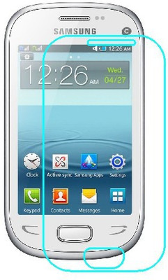 BKPRO Edge To Edge Tempered Glass for SAMSUNG REX 90(Pack of 1)