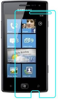 DARSHILGOLBE Edge To Edge Tempered Glass for Samsung Omnia W(Pack of 1)
