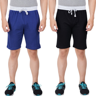 PRIDE APPAREL Solid Men Multicolor Regular Shorts