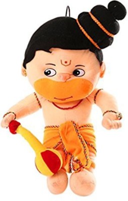 Sanvidecors Perfect gift cute Indian God Hanuman Ji stuffed soft plush toy 2  - 25 cm(Multicolor)