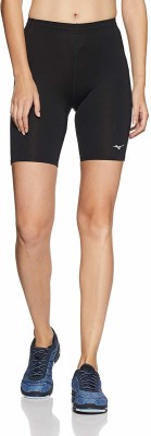 MIZUNO Solid Women Black Tights