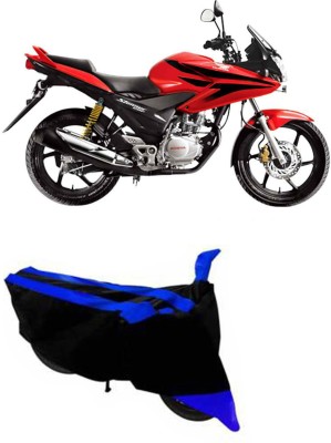 RONISH Two Wheeler Cover for Honda(CBF Stunner, Black, Blue)