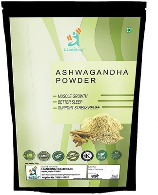 LEANBEING USDA certified Organic Ashwagandha Powder , Promotes Vitality & Strength.(200 g)