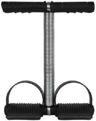HACKERX tummy trimmer with SINGLE spring and soft grip handle Ab Exerciser/AB TRAINER Ab Exerciser(Silver, Black)