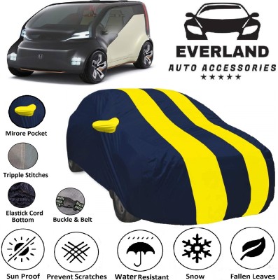 EverLand Car Cover For Honda NeuV (With Mirror Pockets)(Yellow, Blue)