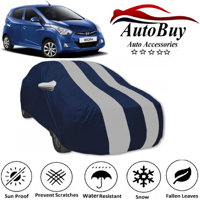 AutoBuy Car Cover For Maruti Suzuki Ertiga (With Mirror Pockets)(White, Blue)