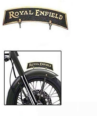 Golden Fox Emblem for Car & Bike(Black, Gold)