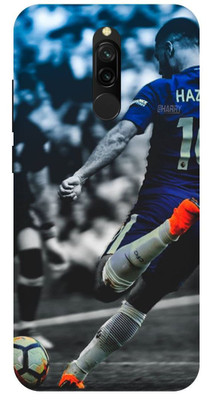 Bluvver Back Cover for Redmi 8/MZB9123IN Printed Eden Hazard Football Back Cover(Multicolor, Waterproof, Pack of: 1)