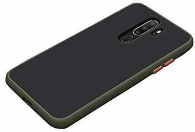 MOBILOVE Back Cover for Oppo A9 (2020) / Oppo A5 (2020) | Smoke Translucent Shock Proof Smooth Matte Hard Back Case(Green, Shock Proof, Pack of: 1)