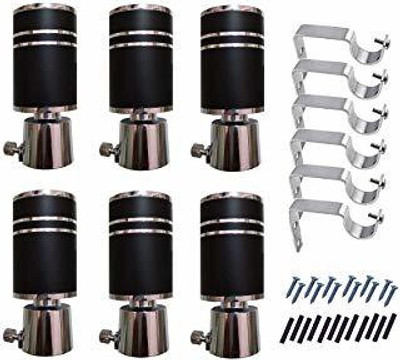 Dr. Homz N Kitch Multicolor Rod Rail Bracket Metal(Pack of 6)