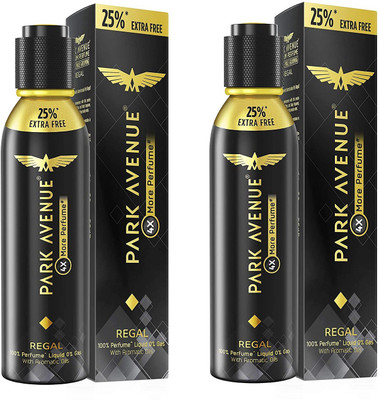 PARK AVENUE Regal Deodorant 150 ML*2 Pcs Body Spray  -  For Men & Women(300 ml, Pack of 2)