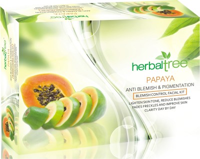 Herbal Tree Papaya Facial Kit For Lighten Skin Tone, & Improve Skin Clarity(420 g)