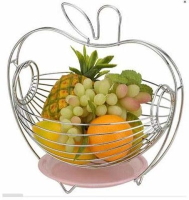 Rudra Enterprise stainless Steel Swing Fruit & Vegetables Stainless Steel Fruit & Vegetable Basket(Silver)