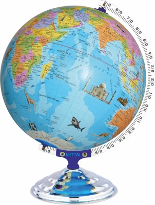 MITTAL 12012_WM1 Desk & Table Top POLITICAL World Globe(LARGE BLUE)