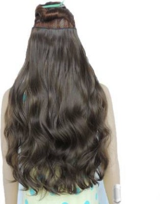 SAMYAK Straight Wavy clip in Hair Extension