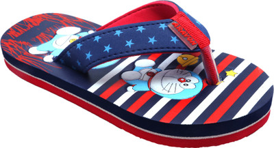 ARAVON Boys & Girls Slip On Slipper Flip Flop(Dark Blue)