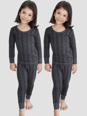 HAP Top - Pyjama Set For Boys & Girls(Grey, Pack of 2)