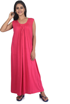 Piyali's Creation Women's Women Nighty(Pink)