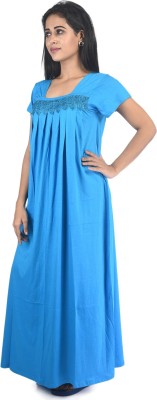 Piyali's Creation Women's Women Nighty(Blue)