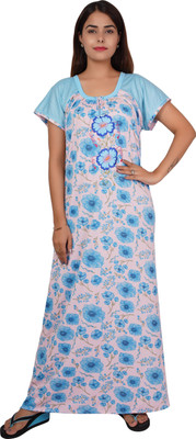 Kastoori Creation Women Nighty(Multicolor)