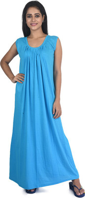Piyali's Creation Women's Women Nighty(Blue)