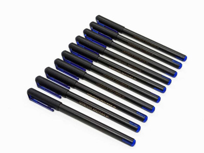 UNOMAX Unomax Geltron Gel Pen, Blue Gel Pen, smooth writing Gel Pen(Pack of 10, Ink Color - Blue)