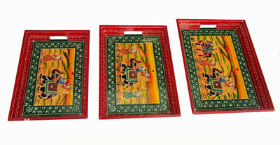 primium printed tray wooden Tray(3 Tray)