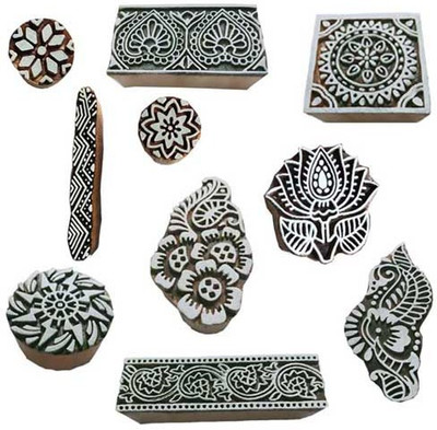 skart wooden printing block stamp229 Printing Blocks(Pack of 10)