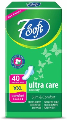 7 Soft ULTA CARE COTTONY SOFT XXL Sanitary Pad Sanitary Pad(Pack of 40)