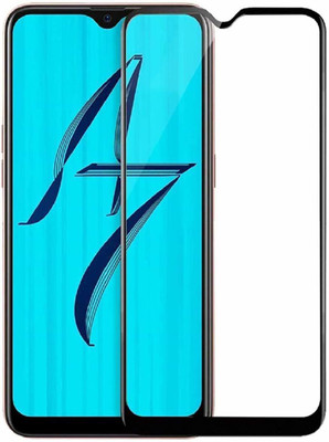 Rathore Collection Edge To Edge Tempered Glass for OPPO a7(Pack of 1)