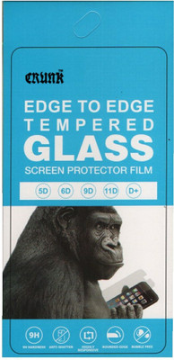 Crunk Edge To Edge Tempered Glass for Realme C12(Pack of 1)