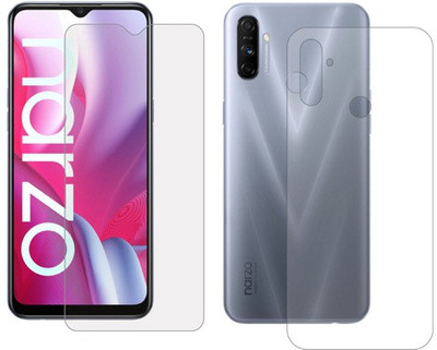 raxxy Front and Back Screen Guard for Realme Narzo 20A(Pack of 2)