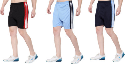 OORA Striped Men Multicolor Regular Shorts